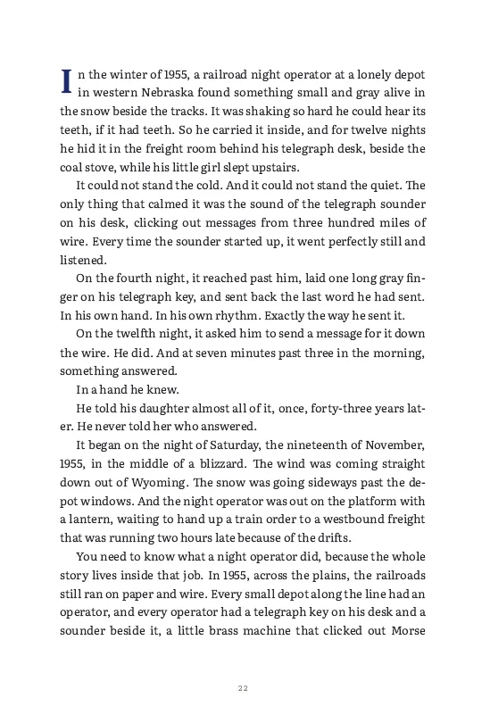 Volume One, the first page of The Wire